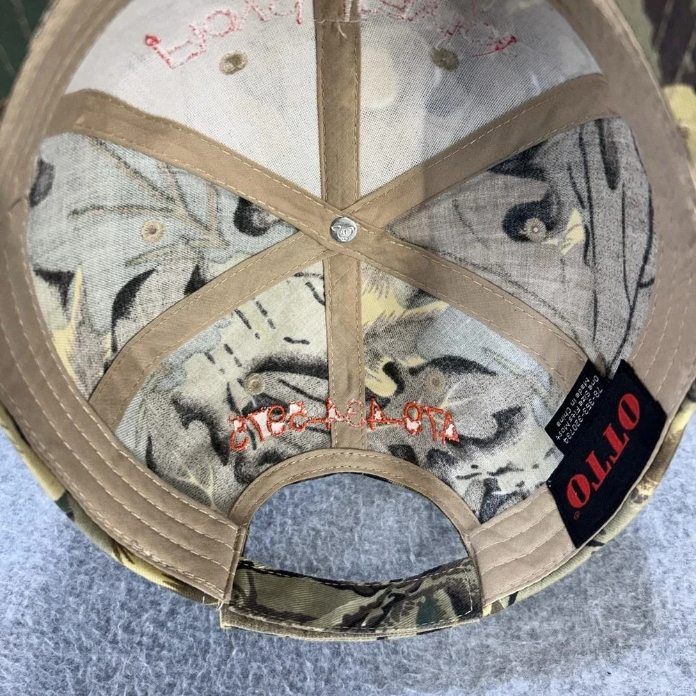 Honda Floyd Traylor Camo Hat Cap OTTO Orange Embroidered Strapback